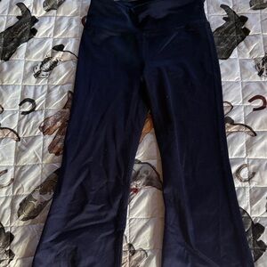 Navy Blue Flared Leggings